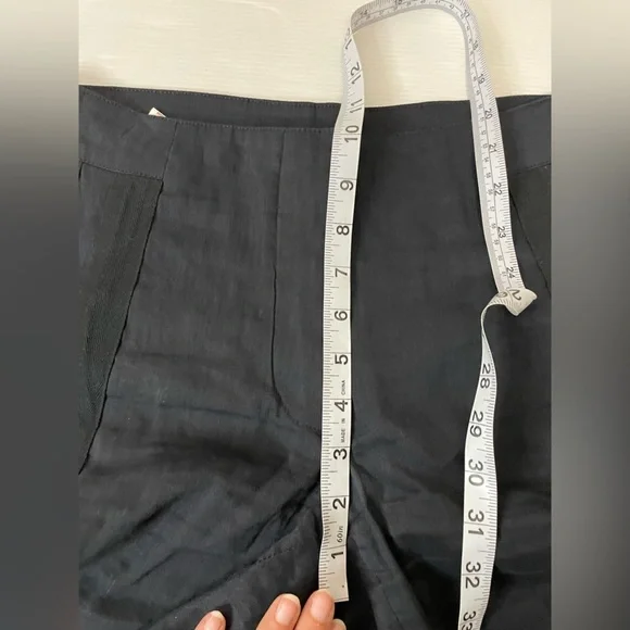 Emporio Armani Navy Trouser Pants With Black Ribbon Stripes Size US 6 FR 38 - Picture 11 of 11